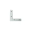 Ferramenta Per Mobili E Infissi- Angoli di rinforzo in acciaio zincato bianco 30 x 30 mm. 4 pz.