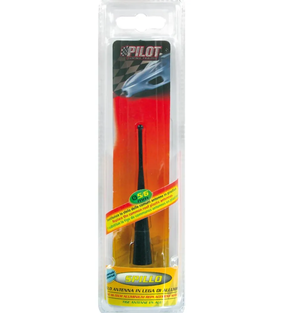 Elettrico-Lampa Antenna alluminio a spillo 10cm nera pilot 40181