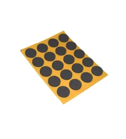 Accessori- Antiscivolo "mussit" tondi in epdm adesiva nera ø 14 mm. - spessore 2,5 mm. - 20 pz.