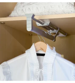 Clearance Appendiabiti estraibile per armadio in alluminio opaco Armadi