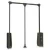 Clearance Appendiabiti saliscendi regolabile moka, 83-115 cm Armadi