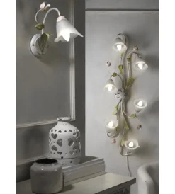 Onli Illuminazione Per Interno|Applique 1 luce "wilma" bianco e14