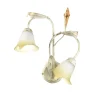 Onli Illuminazione Per Interno|Applique 2 luci "lucrezia" in metallo color avorio, e14