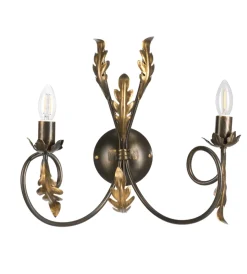 Illuminazione Per Interno|Applique 2 luci onli "gretel" bronzo e14