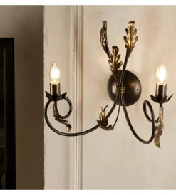 Illuminazione Per Interno|Applique 2 luci onli "gretel" bronzo e14