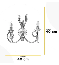 Illuminazione Per Interno|Applique 2 luci onli 