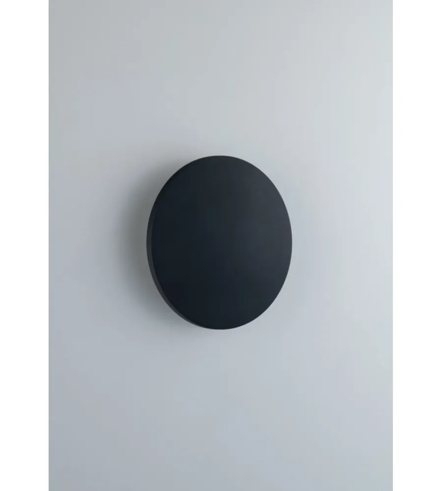 Illuminazione Per Esterno- Applique "amon" led nero 4000k 360lm, ø13 cm