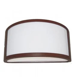 Illuminazione Per Esterno- Applique aperta in alluminio per esterno - colore corten.