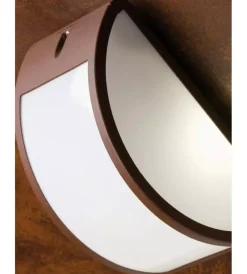 Illuminazione Per Esterno- Applique aperta in alluminio per esterno - colore corten.