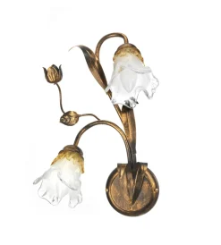 Onli Illuminazione Per Interno|Applique "arianna" 2 luci in bronzo, e14