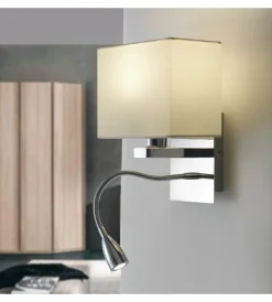 Illuminazione Per Interno-Onli Applique "bed" led in metallo e tessuto, e14