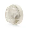 Velamp Illuminazione Per Esterno|Applique bianca tonda in plastica e vetro e27, 60w