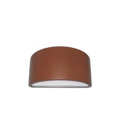 Illuminazione Per Esterno|Applique chiusa in alluminio per esterno - colore corten.