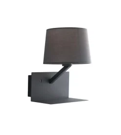 Illuminazione Per Interno- Applique "ciak" metallo grigio con attacco usb, 40w