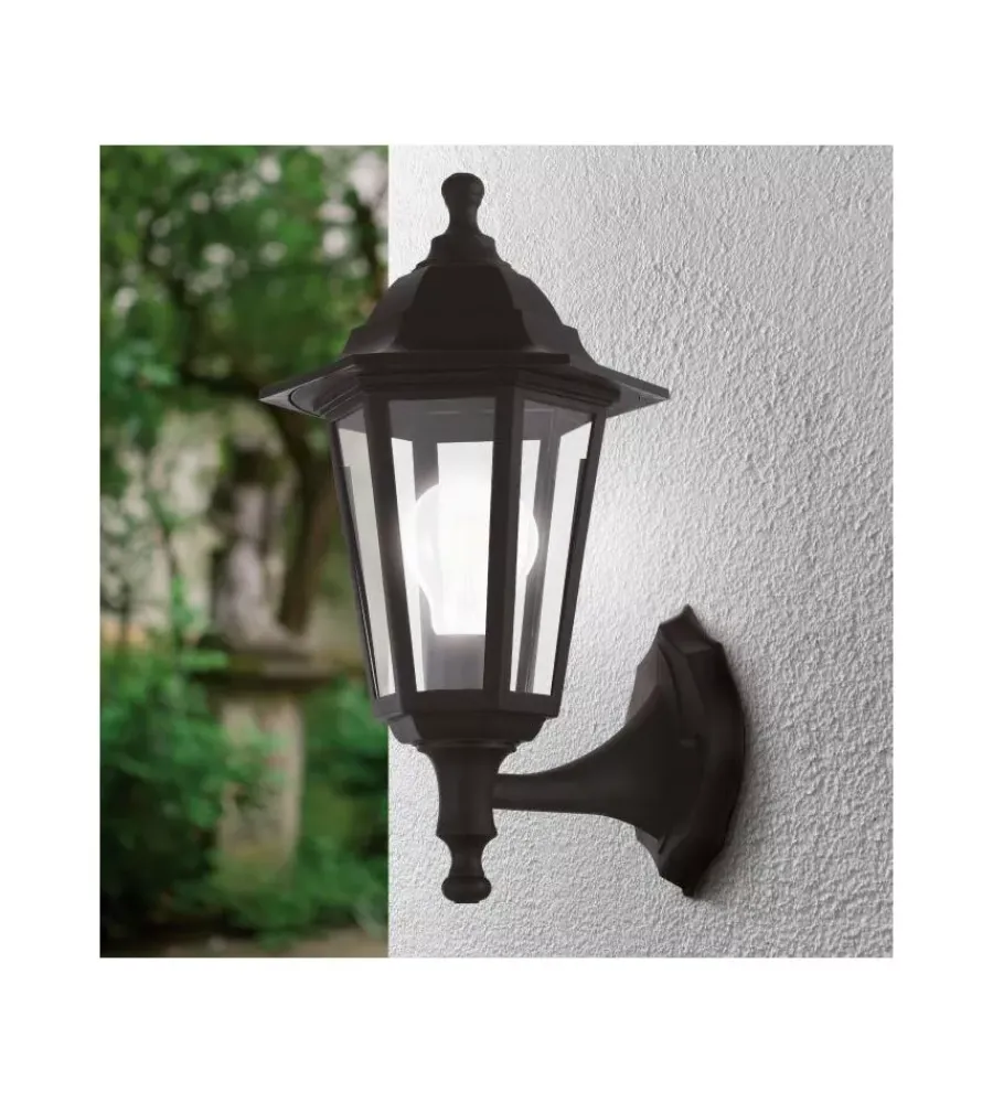 Illuminazione Per Esterno-Eglo Applique da esterno "duanera" nero 28w