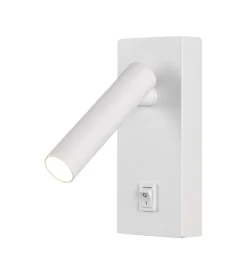 Illuminazione Per Interno- Applique da hotel bianca per lettura 2w, 4000k