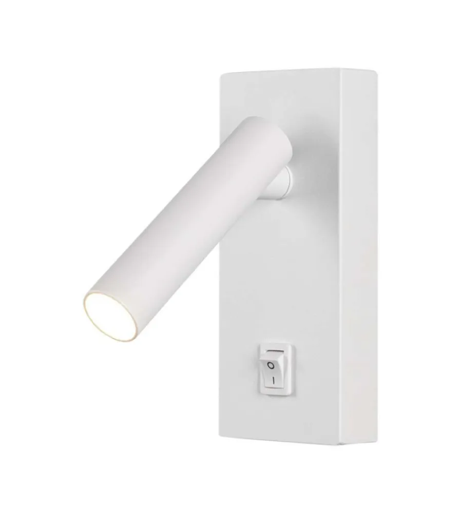 Illuminazione Per Interno- Applique da hotel bianca per lettura 2w, 4000k