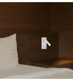 Illuminazione Per Interno- Applique da hotel bianca per lettura 2w, 4000k