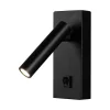 Hot Applique da hotel nera per lettura 2w, 3000k Illuminazione Per Interno