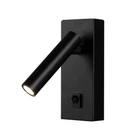 Hot Applique da hotel nera per lettura 2w, 3000k Illuminazione Per Interno