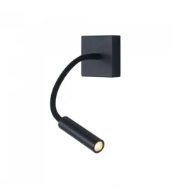 Online Applique da hotel regolabile nera 3w, 3000k Illuminazione Per Interno