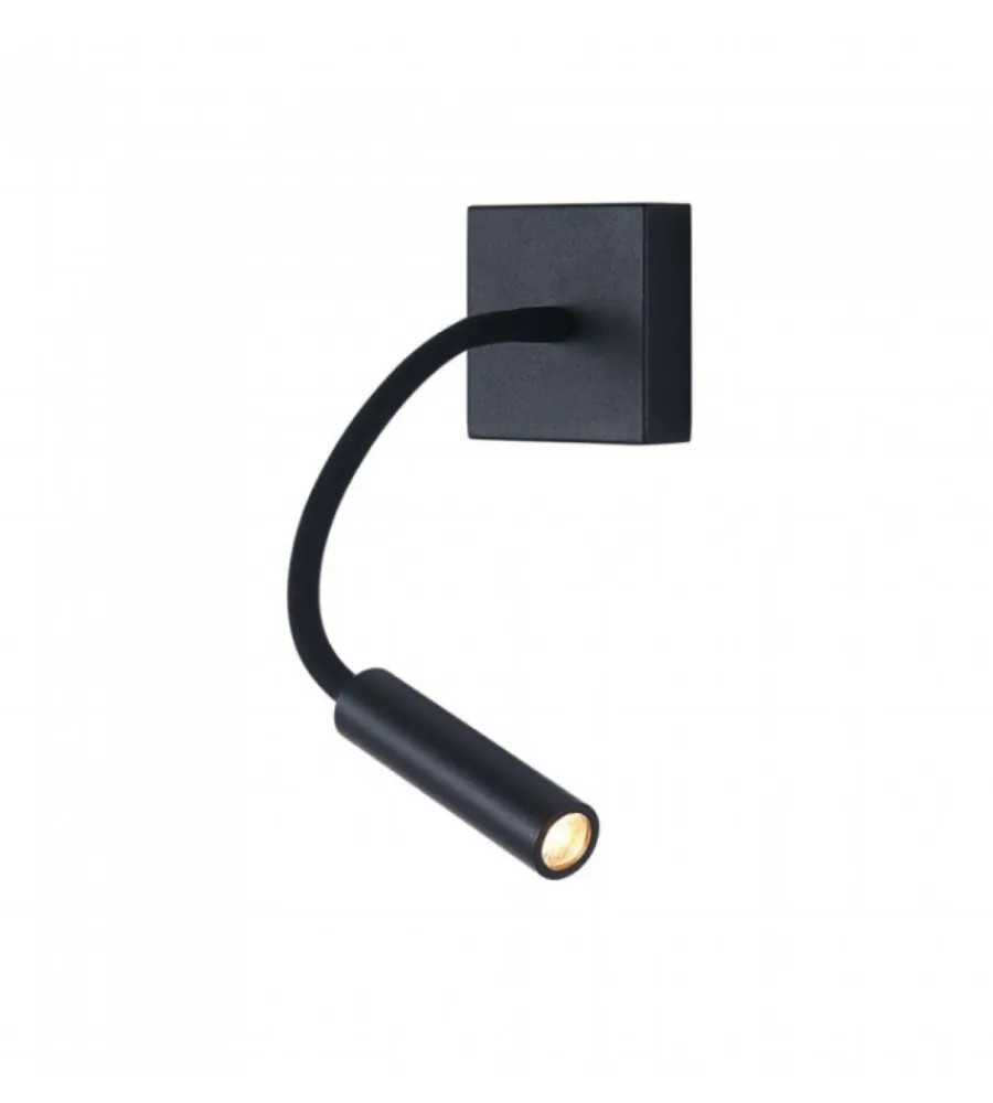 Online Applique da hotel regolabile nera 3w, 3000k Illuminazione Per Interno