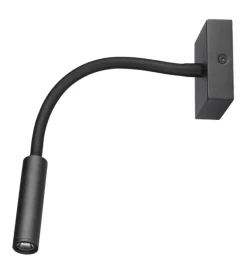 Online Applique da hotel regolabile nera 3w, 3000k Illuminazione Per Interno
