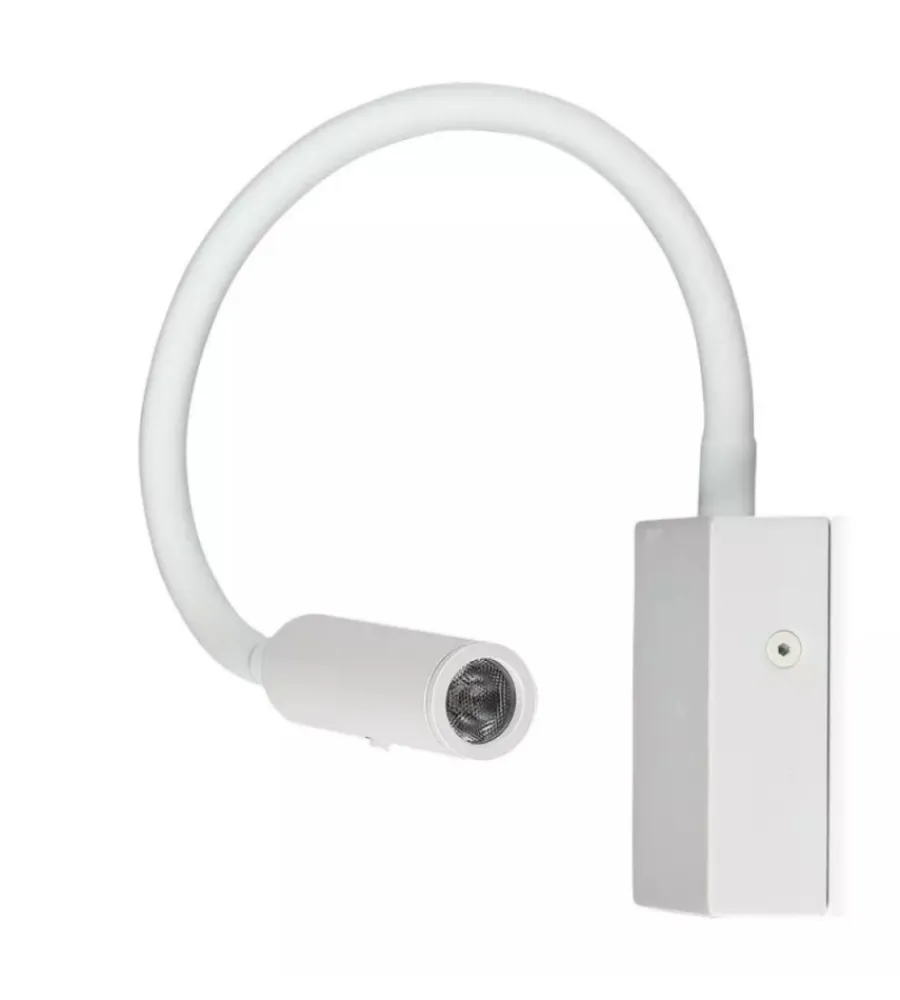 Illuminazione Per Interno- Applique da hotel regolabile bianca 3w, 3000k