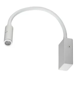 Illuminazione Per Interno- Applique da hotel regolabile bianca 3w, 3000k