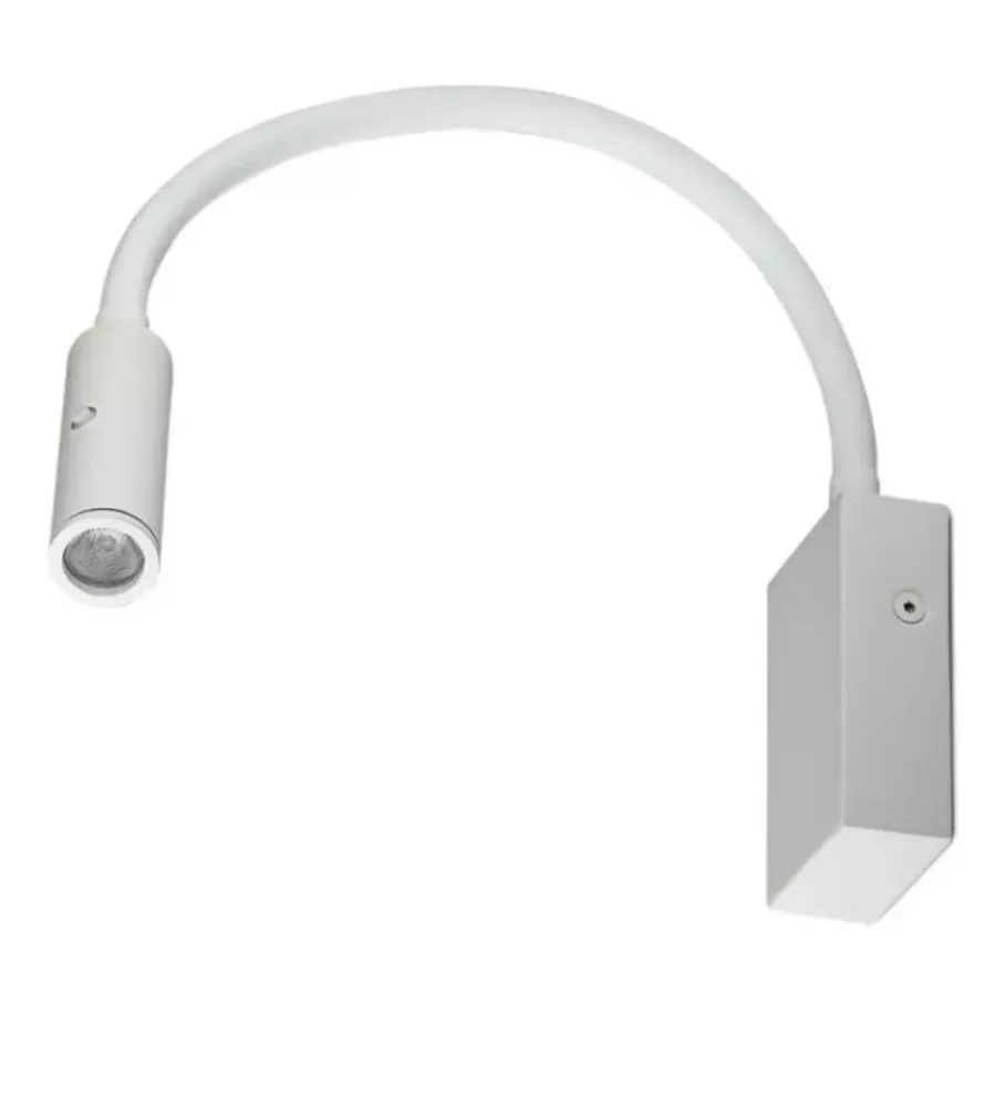 Illuminazione Per Interno- Applique da hotel regolabile bianca 3w, 3000k
