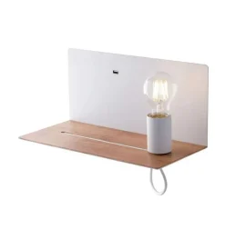 Illuminazione Per Interno- Applique "flash" bianca con attacco usb, 40w