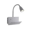 Illuminazione Per Interno- Applique "gulp" metallo bianco con attacco usb, 8w