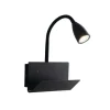 Illuminazione Per Interno|Applique "gulp" metallo nero con attacco usb, 8w