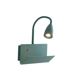Online Applique "gulp" metallo verde con attacco usb, 8w Illuminazione Per Interno