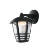 Illuminazione Per Esterno|Applique led "cloe down" nero goffrato 12w 800lm, 17x23x19,3 cm