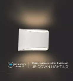 Illuminazione Per Esterno|Applique led da esterno a doppio fascio luminoso vtac