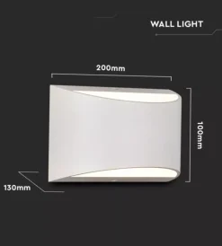 Illuminazione Per Esterno|Applique led da esterno a doppio fascio luminoso vtac