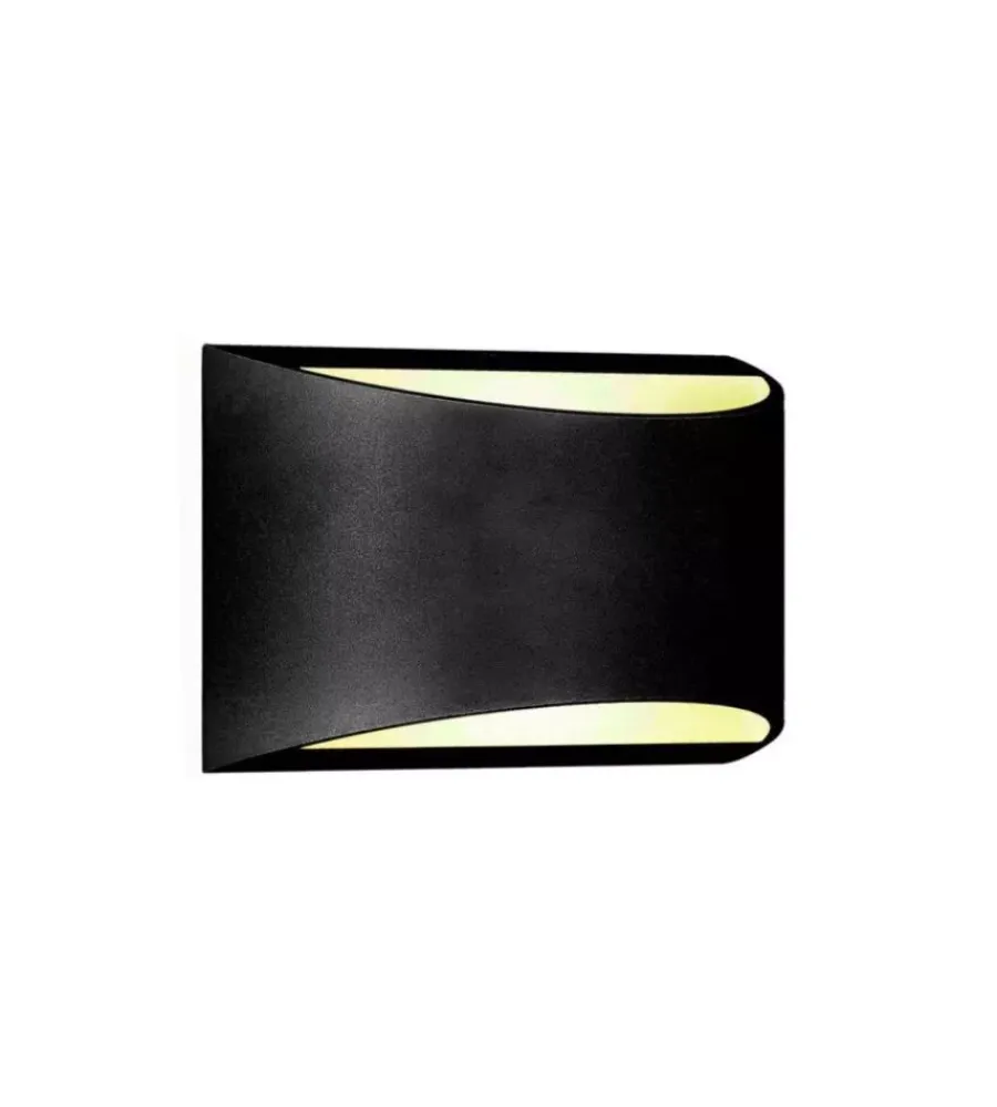 Illuminazione Per Esterno|Applique led da esterno a doppio fascio luminoso vtac "bridgelux" nero 4000k