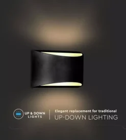 Illuminazione Per Esterno|Applique led da esterno a doppio fascio luminoso vtac