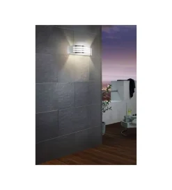 Hot Applique led da esterno "leiros" grigio 25w Illuminazione Per Esterno