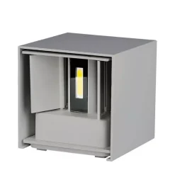 Applique led da esterno quadrata a doppio fascio luminoso vtac grigio 3000k Illuminazione Per Esterno