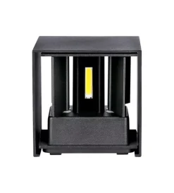 Applique led da esterno quadrata a doppio fascio luminoso vtac nero 3000k Illuminazione Per Esterno