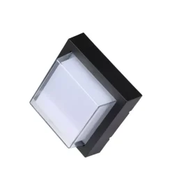 Hot Applique led da esterno quadrata scoperta vtac nero 3000k 7w Illuminazione Per Esterno
