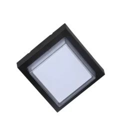 Hot Applique led da esterno quadrata scoperta vtac nero 3000k 7w Illuminazione Per Esterno