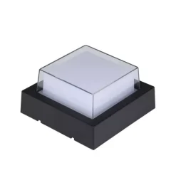 Hot Applique led da esterno quadrata scoperta vtac nero 3000k 7w Illuminazione Per Esterno
