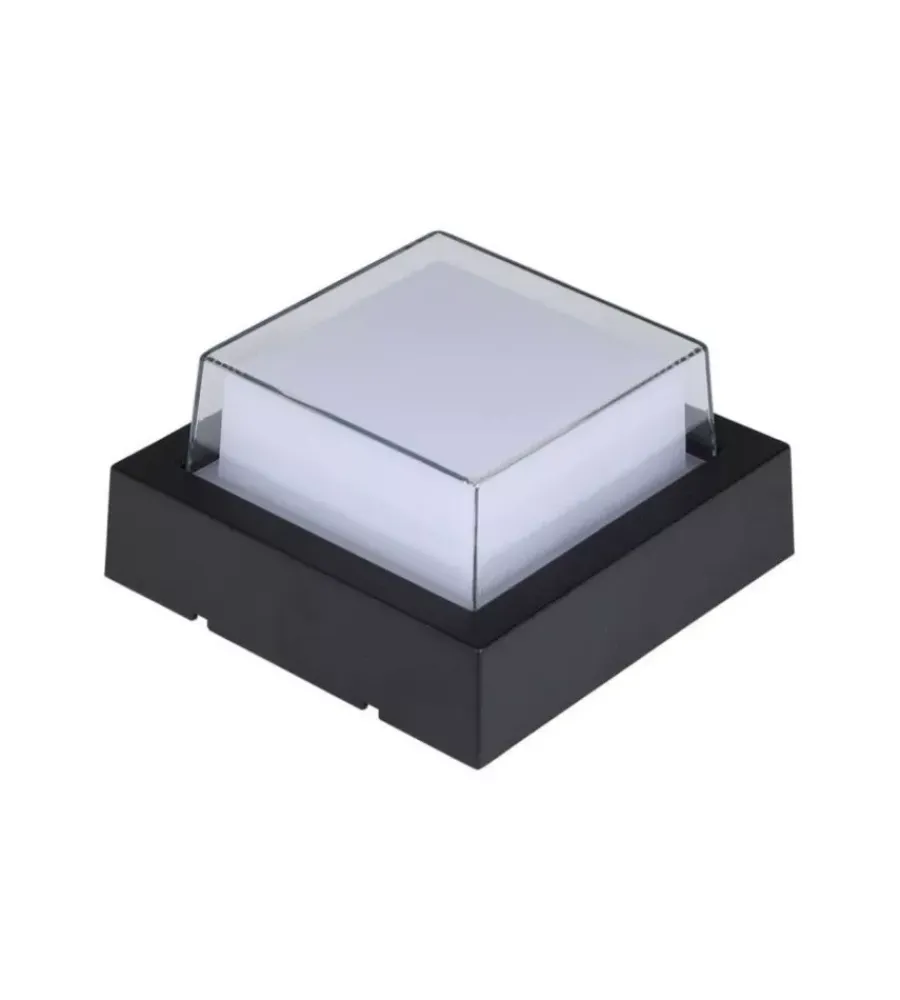 Hot Applique led da esterno quadrata scoperta vtac nero 3000k 7w Illuminazione Per Esterno