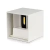 Illuminazione Per Esterno|Applique led da esterno quadrata a doppio fascio luminoso vtac bianco 4000k