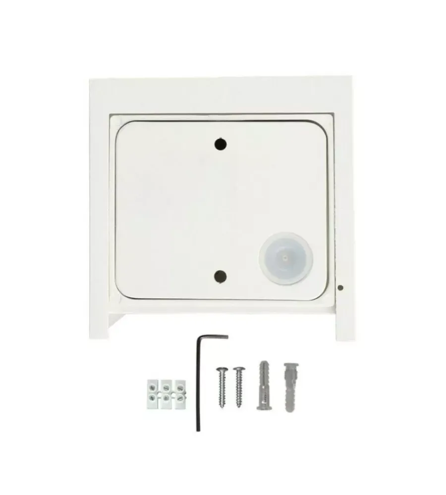 Illuminazione Per Esterno|Applique led da esterno quadrata a doppio fascio luminoso vtac bianco 4000k