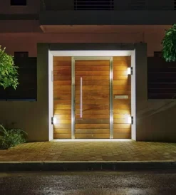 Illuminazione Per Esterno- Applique led da esterno rotonda scoperta vtac nero 3000k 12w