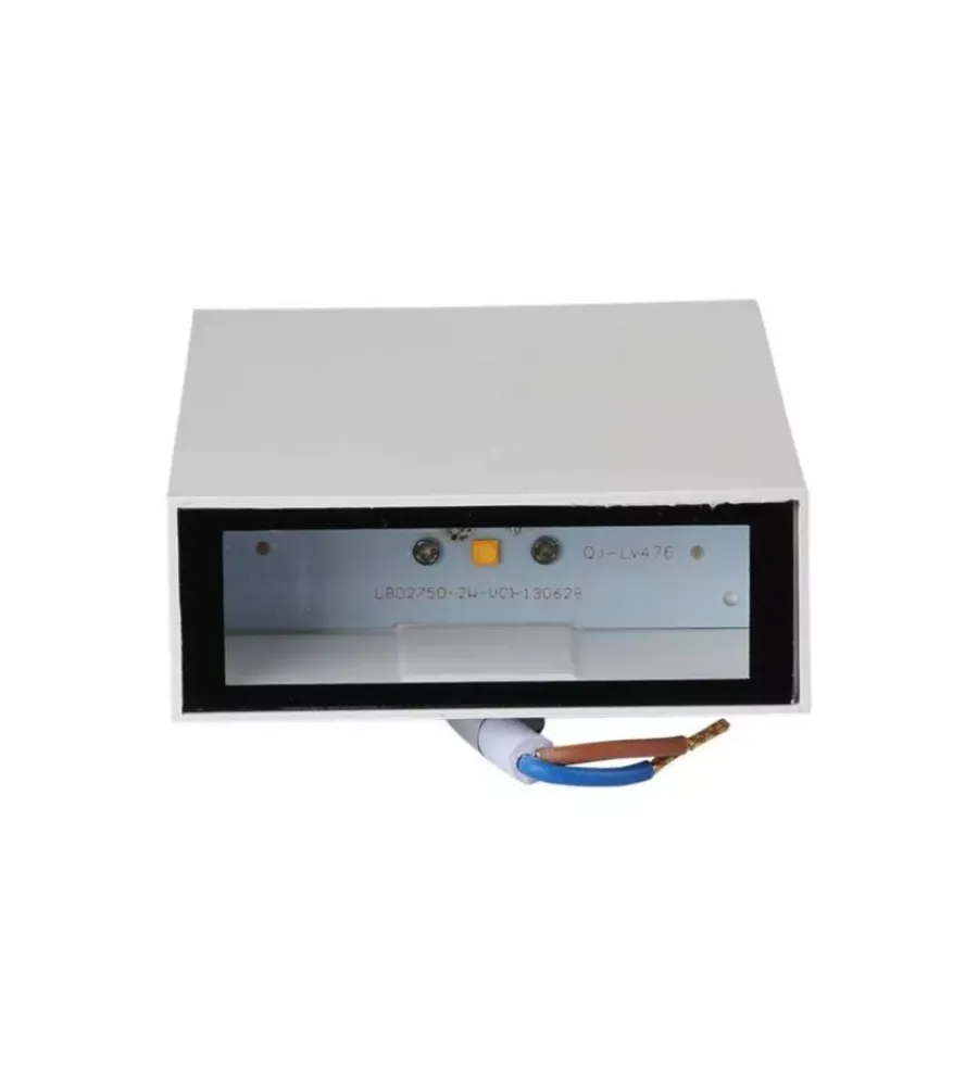 Illuminazione Per Esterno|Applique led da esterno rettangolare verticale a doppio fascio luminoso vtac bianco 3000k